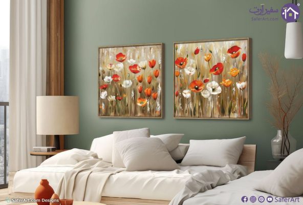 تابلوهات مودرن زهور أبيض و برتقالى SA11111 كل التابلوهات المودرن, ورود - زهور - نباتات اببيض - اوف وايت, برتقالى, بنى - بيج الوان زيتية - اكريليك, كلاسيك – نيو كلاسيك, لوحات فنية, مودرن غرفة الاستقبال, غرفة المعيشة, غرفة النوم فصل الربيع بالعرض, ببرواز, برواز خشبى, مستطيل