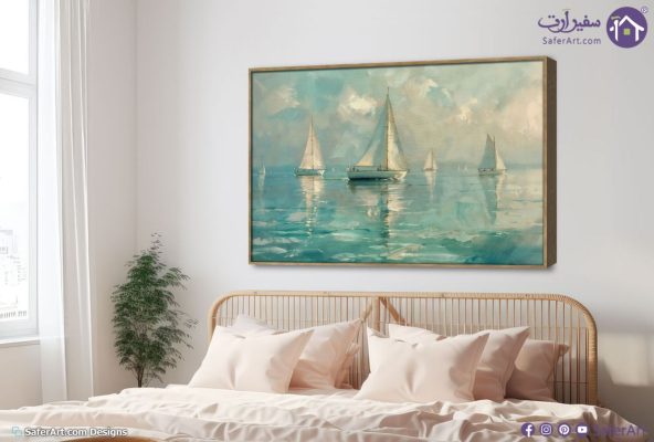 تابلوه - قوارب نيلية SA20956 كل التابلوهات المودرن, قوارب و مراكب, بحار و شواطئ و مراكب اببيض - اوف وايت, ازرق - تركواز الوان زيتية - اكريليك, عتيق - فينتاج, كلاسيك – نيو كلاسيك, لوحات فنية غرفة الاستقبال, غرفة المعيشة, مكاتب – شركات - اعمال اجازة الصيف بالعرض, ببرواز, برواز خشبى, مستطيل