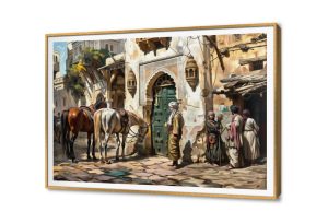 تابلوه كلاسيكي - شوارع القاهرة قديمًا SA21734 كل التابلوهات المودرن, ابواب, مصر القديمة, اماكن و مدن و مباني, مصر اببيض - اوف وايت, بنى - بيج الوان زيتية - اكريليك, كلاسيك – نيو كلاسيك, لوحات فنية غرفة الاستقبال, غرفة المعيشة, مكاتب – شركات - اعمال بالعرض, ببرواز, برواز SF9, برواز ذهبى, مستطيل