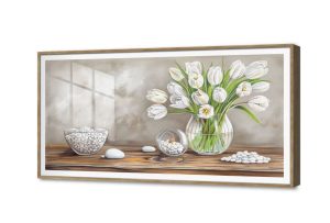 تابلوهات مودرن - توليب SA27784 كل التابلوهات المودرن, احجار و صخور, فازات و اوانى, طبيعه صامتة ابيض - اوف وايت, اخضر - زيتى, بنى - بيج الوان زيتية - اكريليك, بسيط و هادئ, لوحات فنية, مودرن غرفة الاستقبال, غرفة المعيشة, مدخل المنزل, مكاتب – شركات - اعمال اكريليك, بالعرض, ببرواز, برواز SF9, برواز خشبى, مستطيل