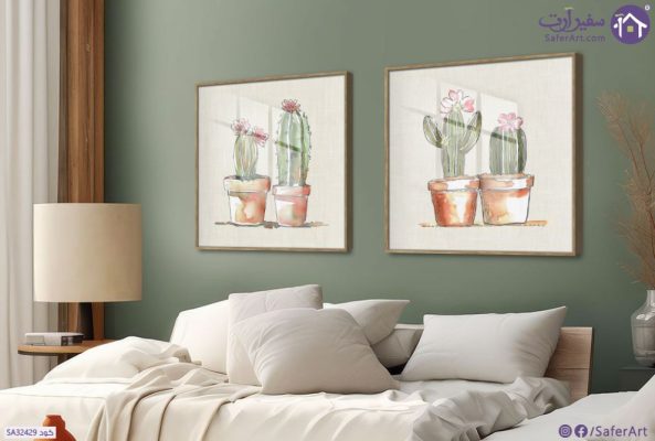 لوحات مودرن - صبار SA32429 كل التابلوهات المودرن ابيض - اوف وايت, اخضر - زيتى, بنى - بيج الوان مائية, بسيط و هادئ, لوحات فنية, مودرن غرفة الاستقبال, غرفة المعيشة, مدخل المنزل, مكاتب – شركات - اعمال اكريليك, بالعرض, ببرواز, برواز خشبى, مستطيل
