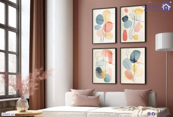 تابلوهات مودرن بسيـــطة SA36455 كل التابلوهات المودرن, تجريدي متعدد الالوان الستريشن - فيكتور, بسيط و هادئ, بوهو ستايل, لوحات فنية, مودرن غرفة الاستقبال, غرفة المعيشة, مدخل المنزل, مكاتب – شركات - اعمال بالطول, بالعرض, ببرواز, برواز اسود, مستطيل