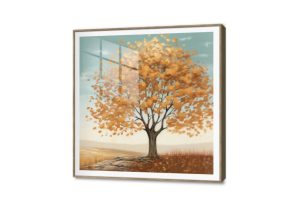 تابلوه مودرن شجرة باللون الذهبي SA42490 كل التابلوهات المودرن, اشجار, مناظر طبيعية ازرق - تركواز, بنى - بيج, فضى – ذهبى الوان زيتية - اكريليك, لوحات فنية, مودرن غرفة الاستقبال, غرفة المعيشة, مدخل المنزل اكريليك, ببرواز, برواز SF9, برواز خشبى, مربع