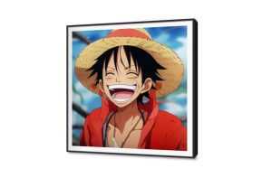 تابلوهات مودرن - لوفى من انمى ون بيس SA54749 كل التابلوهات المودرن, افلام - مسلسلات - ميديا, انمى احمر - نبيتى, ازرق - تركواز, قوى و زاهى ديجيتال آرت, مودرن غرفة اطفال, غرفة شباب  ببرواز, برواز SF9, برواز اسود, مربع