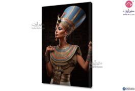 تابلوهات مودرن ملكه مصرية بالزى الفرعونى SA75682 ( كل التابلوهات المودرن), بنات, مصر الفرعونية, شخصيات و وجوه, مصر اسود, ازرق - تركواز, الوان داكنة دول البحر المتوسط, لوحات فنية, مودرن غرفة المعيشة, غرفة بنات, مكاتب – شركات - اعمال بالطول, مستطيل