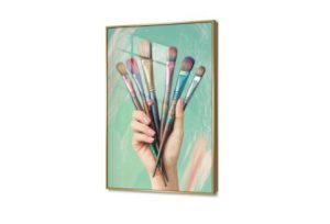 تابلوه يد و فرش الرسم SA88342 كل التابلوهات المودرن, ايادى, هوايات, شخصيات و وجوه اخضر - زيتى, بينك – فوشيا الوان زيتية - اكريليك, لوحات فنية, مودرن غرفة بنات, مكاتب – شركات - اعمال اكريليك, بالطول, ببرواز, برواز ذهبى, مستطيل