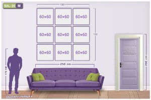 مقاسات و اسعار التابلوهات المودرن فى مصر SA21376
