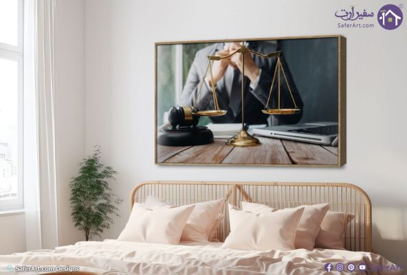 لوحات حائط مودرن لرمز العدالة والقانون للمكاتب SA105486 اعمال و شركات, قانون - قضاء - محاماه, كل التابلوهات المودرن اسود, بنى - بيج, رمادى, فضى – ذهبى ديجيتال آرت, صور فوتوغرافية, مودرن مكاتب – شركات - اعمال بالعرض, ببرواز, برواز خشبى, مستطيل